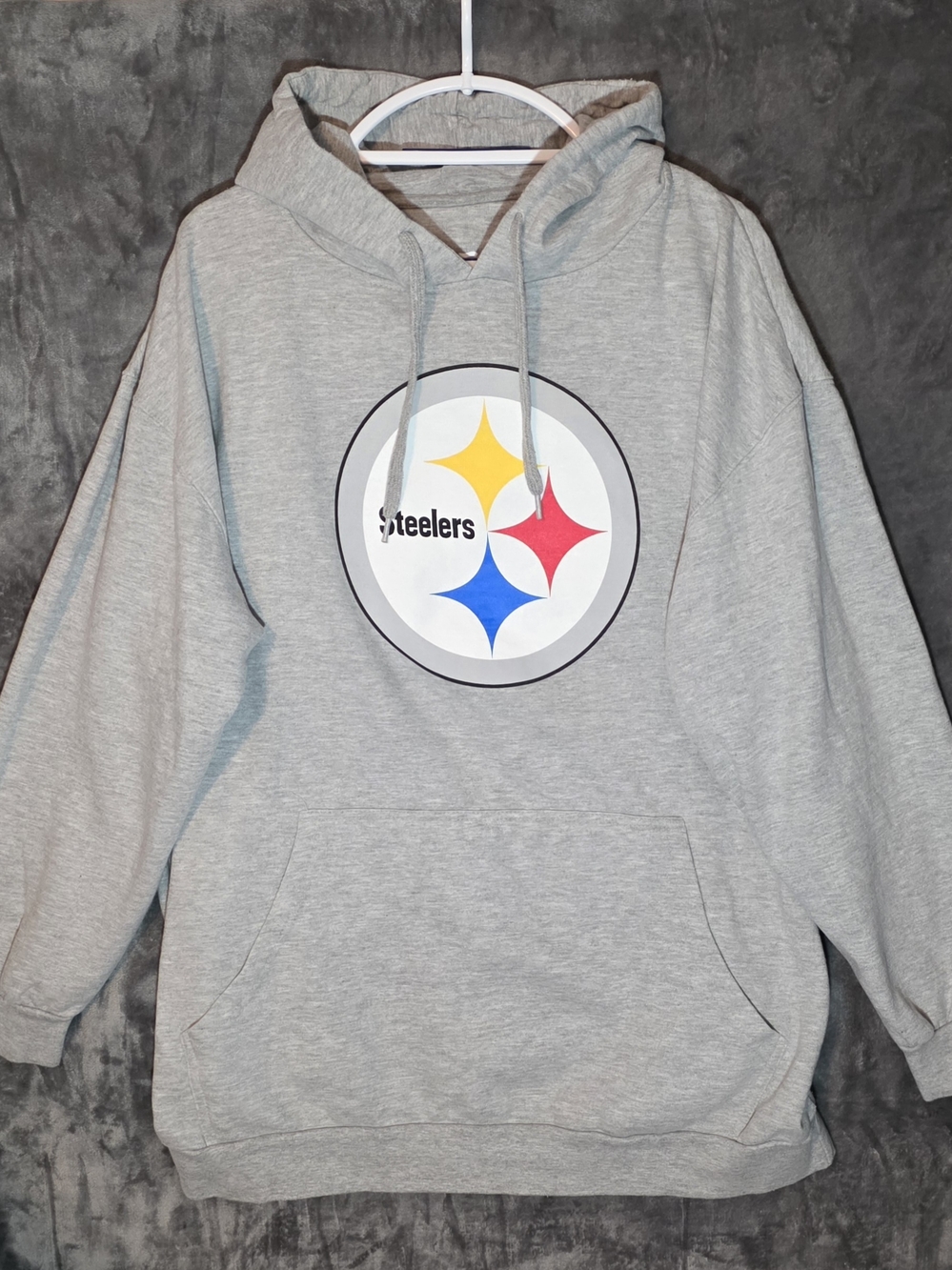 Fanatics Gray T-Shirt with Pittsburgh Steelers Logo